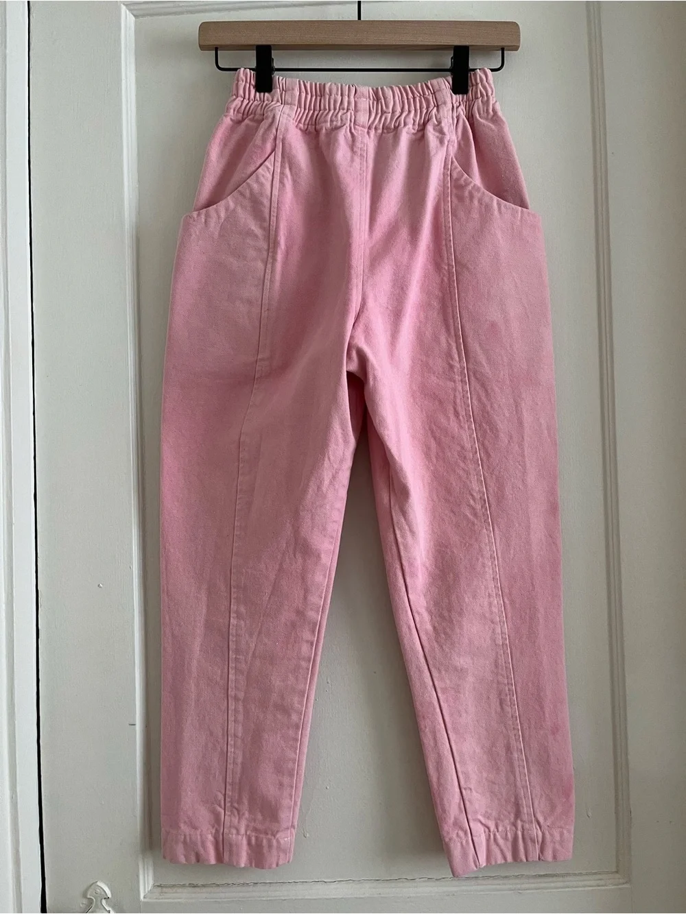 Elizabeth Suzann Clyde Pants Size 0S Short Petite Garment Dye Petal Pink